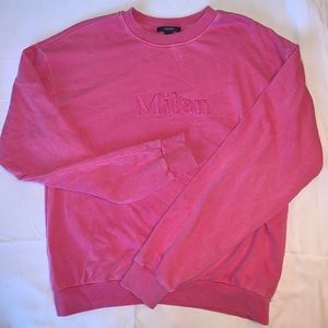 Forever 21 large ‘Milan’ pink sweatshirt